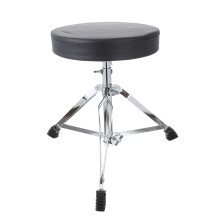 Adjustable Drum Throne with Thickened Sponge Cushion, Ergonomic Padded Stool for Drummers Practice