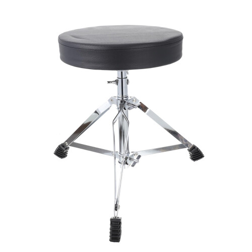 Adjustable Drum Throne with Thickened Sponge Cushion, Ergonomic Padded Stool for Drummers Practice