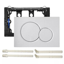 (White) For Geberit Sigma 01 Dual Push Button Flush Plate Actuator Wc Concealed Cistern