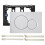 (White) For Geberit Sigma 01 Dual Push Button Flush Plate Actuator Wc Concealed Cistern 1