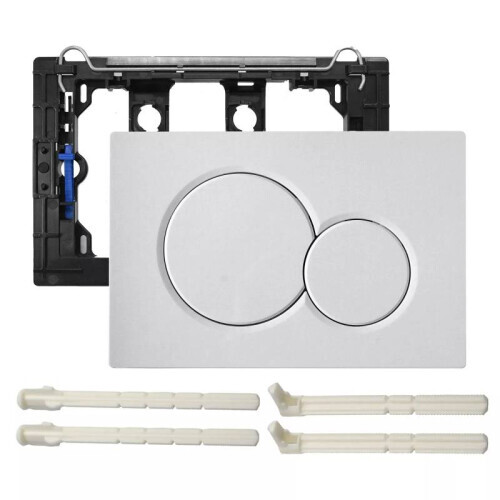 (White) For Geberit Sigma 01 Dual Push Button Flush Plate Actuator Wc Concealed Cistern