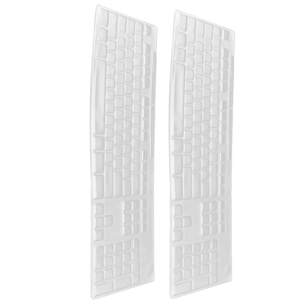 2Pcs Transparent Keyboard Cover Dustproof Flexible Fit Reusable Protector For Laptop 9169991321547