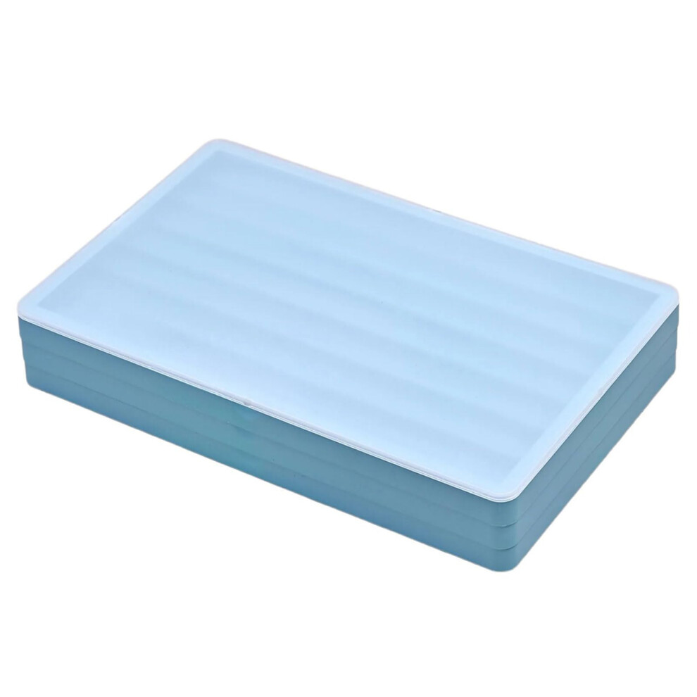 3Layer Keycap Storage Case With Modular Detachable Organizer For Mechanical Keyboards Blue 9169991322162