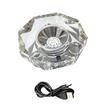 LED Display Base USB Powered MultiColor Light Stand for Crystals Glass Sculptures Jewelry