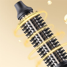 Thermal Brush Ionic Heated Round Brush for Blowout ,Hot Hair Curling Iron with 10 Temp Settings,Eu Plug