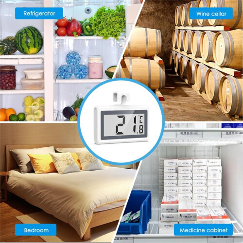 Fridge Freezer Thermometer, Digital Refrigerator Thermometer,with LCD Display, C/F ,for Kitchen,Home,Restaurants 2
