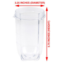 Lame CroiséE de Rechange + Ensemble de 2 PièCes SéRies Tasses de 16 Oz pour , PièCes de Rechange Compatibles avec le MéLangeur 250 W