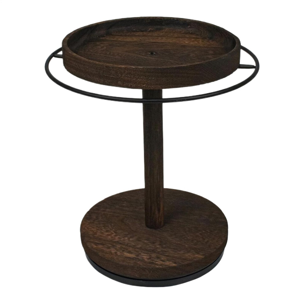 Sunglasses Organizer 360 Rotating Wooden Eyeglass Holder Stand for 16 Pairs with Accessory Tray