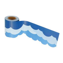 Cloud Shaped Bulletin Board Border Chalkboard Trim Sticker for Classroom Decoration
