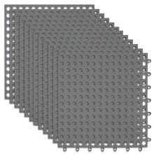 12 Pack Interlocking Drainage Tiles, NonSlip Outdoor Flooring for Patio, Pool and Shower