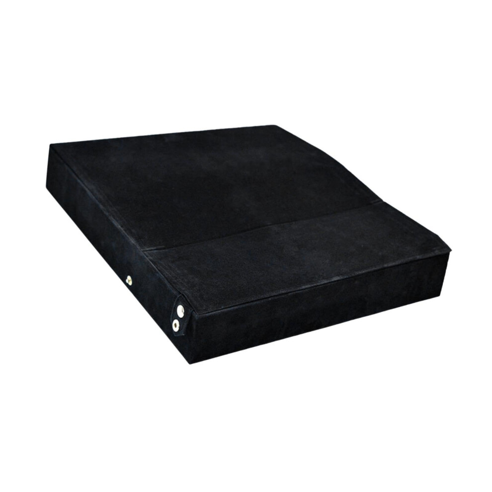 Black Sunglasses Organizer 12 Slot Eyeglass Storage Case With Lid, Velvet Lined Durable Display Box