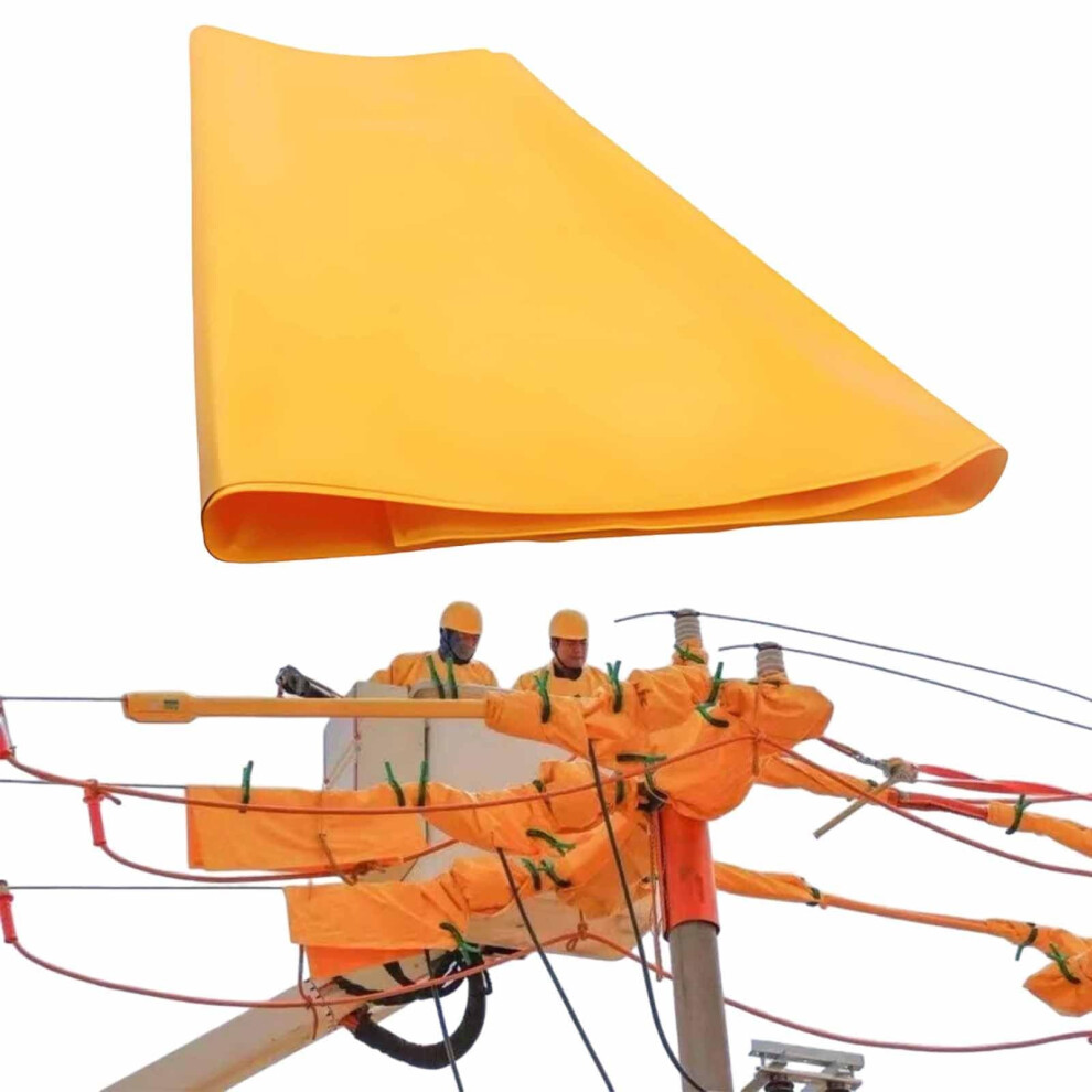 Insulation Blanket For Electrical Safety 10Kv Eva With Clip Voltage Protection 100X100cm Yellow 9174973249900