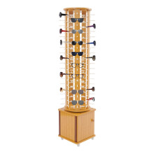 Rotating Sunglasses Display Stand with Storage, 90 Pair Freestanding Eyewear Rack with Wheels