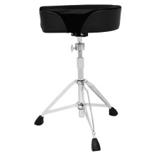 Adjustable Drum Throne Comfortable Padded Seat with Durable Stainless Steel Legs AntiSlip Base