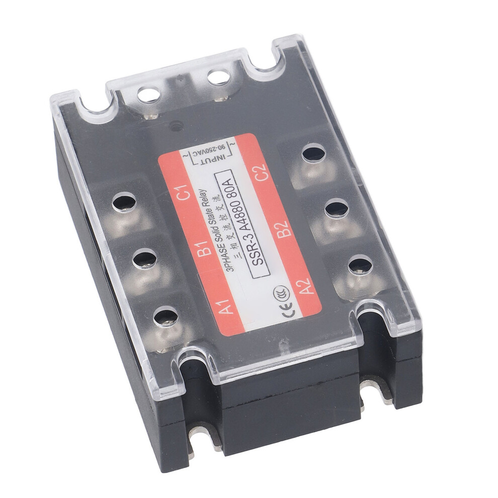 Three Phase Solid State Relay 80A 600Vac Bidirectional Ac Ssr Module 9401389663526