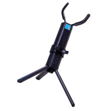 Foldable Alto Saxophone Stand with NonSlip Base, Portable Holder and Black Carrying Case for Practice