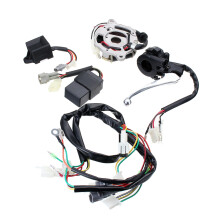 Cablaggio Moto Interruttore di Accensione Unità Cdi Leva Freno Kit Assemblaggio Statore Bobina per PW50