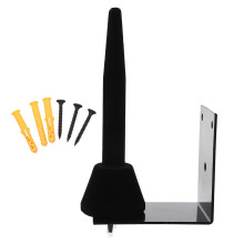 Wall Mounted Flute and Clarinet Holder Black Iron Rack with Stable Wall Mount and Elegant Display Style