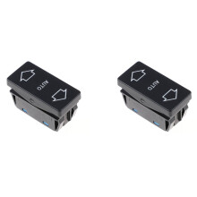 2X Power Window Regulator Control  Button 6552.V0 6552.V1 for  106 1991-2003 405 1987-1996 6 Pins-
