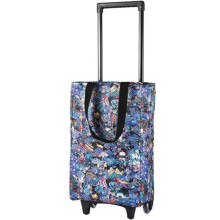 Foldable Shopping Trolley Bag with Wheels, Waterproof Insulated Grocery Cart, Lightweight Design