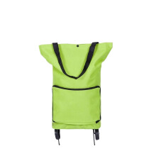 Folding Shopping Cart with Wheels Large Capacity Portable Grocery Trolley Bag for Travel