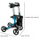 Gr8 Home 4 Wheel Rollator Walker Foldable with Seat 2