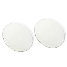 2Pcs Round Compact Makeup Mirror White 10X Magnification Cosmetic Tool