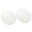 2Pcs Round Compact Makeup Mirror White 10X Magnification Cosmetic Tool 1