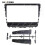 (Full Set 10Inch)Applies to Car Frame Fascia Adapter Canbus Box Decoder Android Radio Dash Fitting Panel 2