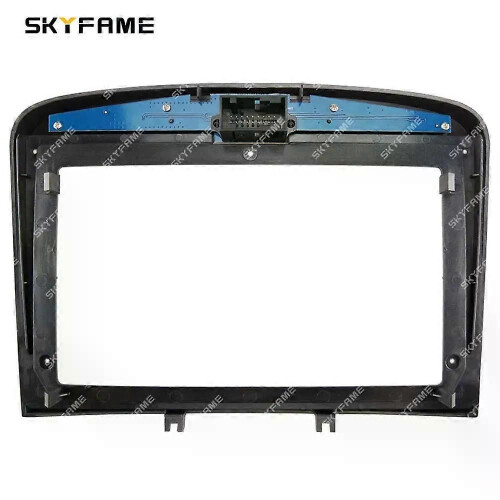 (Black Frame)Applies to Car Frame Fascia Adapter Canbus Box Decoder Android Radio Dash Fitting Panel 1