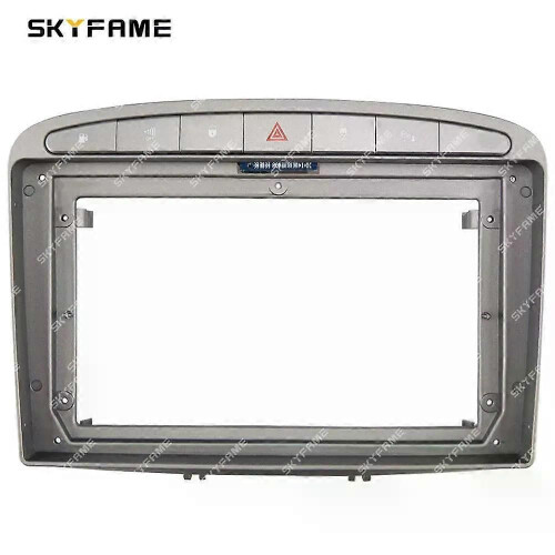 (Black Frame)Applies to Car Frame Fascia Adapter Canbus Box Decoder Android Radio Dash Fitting Panel 2