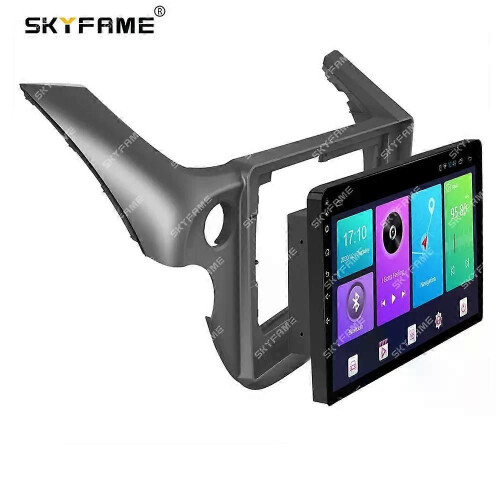 (Blue)Applies to Car Frame Fascia Adapter Canbus Box Decoder Android Radio Dash Fitting Panel Kit For 2