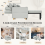 (Light Grey) YODOLLA Single Sofa Bed 3-in-1 Sleeper Chair Bed 6