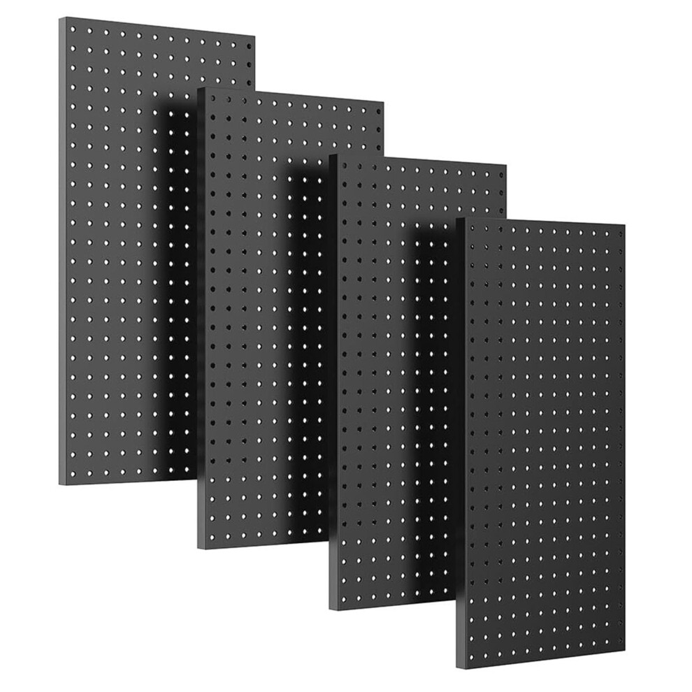 Set Of 4 Heavy Duty Metal Pegboard Wall Panels For Garage Workshop Tool Organizer With Rustresistant Finish 9174973254089