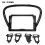 (Frame Black)Applies to Car Frame Fascia Adapter Canbus Box Decoder Android Radio Dash Fitting Panel 2