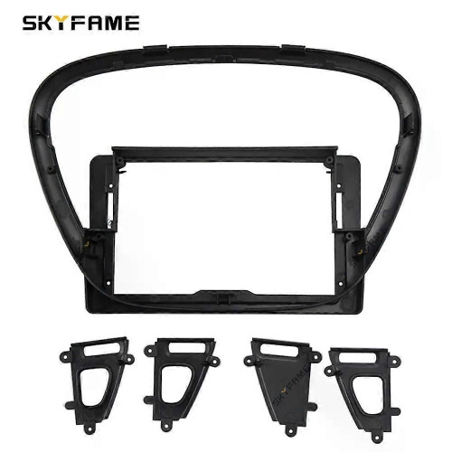 (Frame Black)Applies to Car Frame Fascia Adapter Canbus Box Decoder Android Radio Dash Fitting Panel 1