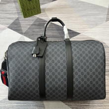 Gucci GG Large Duffle Bag Black 792075 52cm