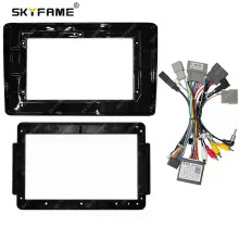 (Full Set 10 Inch A)Applies to Car Frame Fascia Adapter Canbus Box Decode Android Radio Dash Fitting