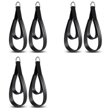 6PCS Pilates Straps, Pilates Double Loop Straps for Reformer, Fitness D-Ring Straps Double Loops Padded