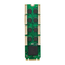 M.2 to 8 Port RS232 Serial Card XR17V358 8S M2 B+M Key to 8 Serial RS232 Expansion Card Riser Card COM Controller
