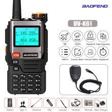 (MIC)-UV-K61 Walkie Talkie, Multiband, Kopierfrequenz im Handumdrehen, 999CH, Typ-C-Ladegerät, UHF,