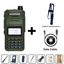 (Antennenkabel) Neues Update P15UV Air Band Walkie-Talkie Multiband AM FM USB-C Drahtlose Frequenzkopie