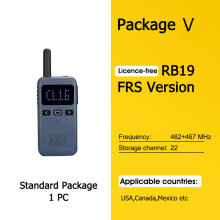 (Paket V) Walkie-Talkie Mini Retevis USB Typ C Telefon RB619 PMR 446 Funkgeräte, 2 Stück, Zweiwege