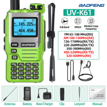 (GR Add H-48CM)UV-K61 Langstrecken-Funkgerät, Mehrband-Funkgerät, Kopierfrequenz AM 999CH, tragbar
