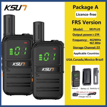 (M3PLUS FRS 2 Stück) KSUT M3PLUS Mini-Walkie-Talkies PMR/FRS 2 Stück Funkgeräte Transceiver Drahtlos