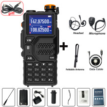 (ALL)UV K5 Plus Walkie-Talkie Tragbares AM/FM-Zweiwege-Funkgerät Kommunikationsstation Amateurfunk Drahtlos