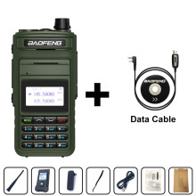 (Kabel) Neues Update P15UV Air Band Walkie-Talkie Multi-Band AM FM USB-C Drahtlos Kopierfrequenz 999