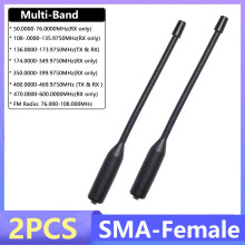 (2 Stück-Antenne) Walkie-Talkie-Antenne mit hoher Verstärkung, SMA-Buchse, Dualband, 19 cm, Multiband-Antenne