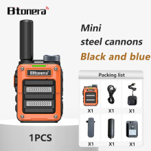 (1 Stück - orange) Mini-Walkie-Talkie BTDX 390 Tragbares Zwei-Wege-Funkgerät PMR446 FRS Funkgerät mit