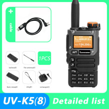 (1 Stück Kabel) UV K5 (8) Walkie-Talkie Tragbares AM/FM-Zweiwegfunkgerät Kommutatorstation Amateurfunkgerät